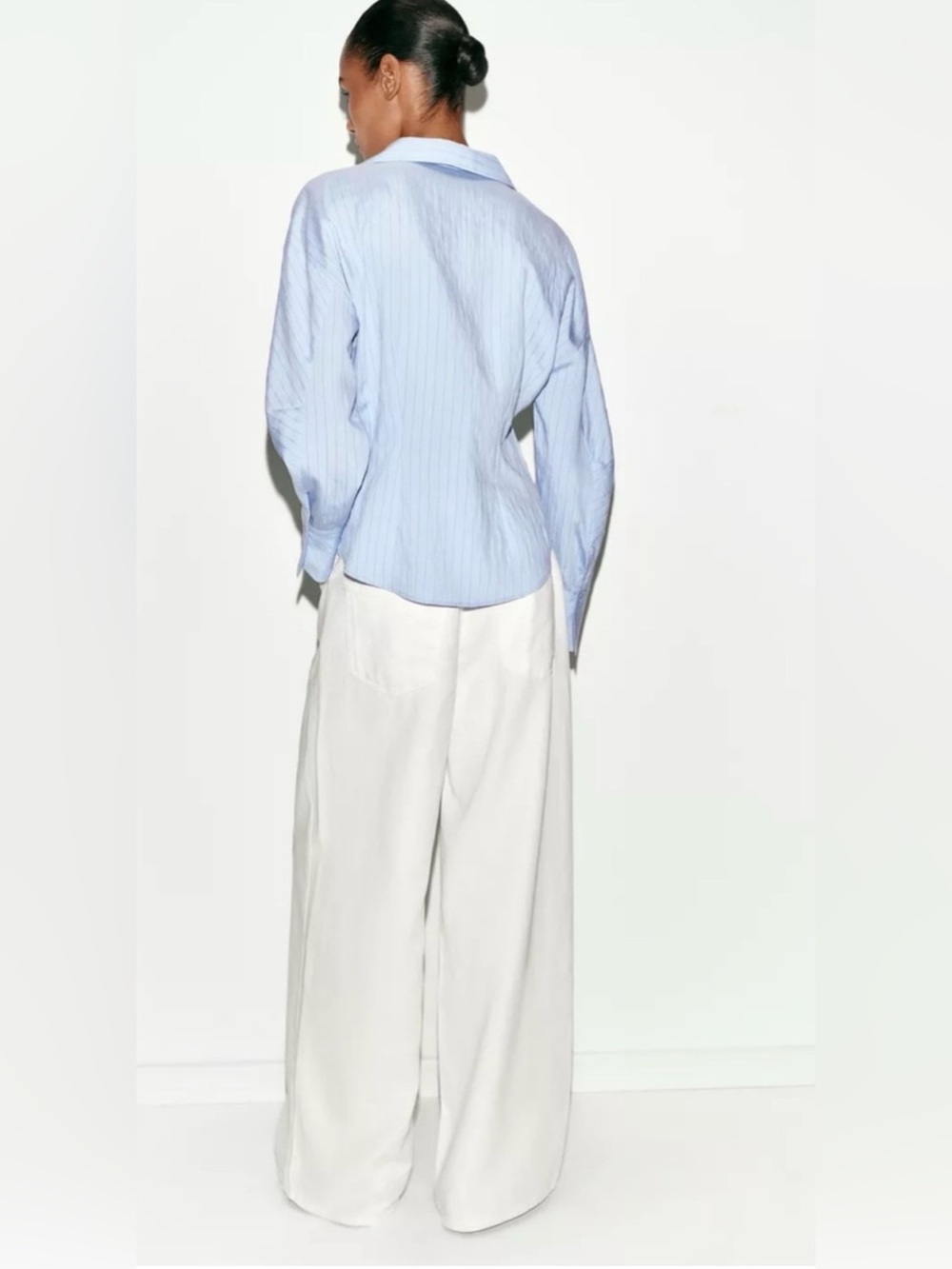 NWT Zara Fitted Stripe Shirt {$55.90} - Picture 1 of 5